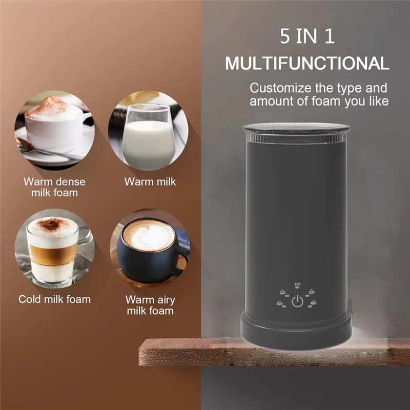 A15Q-350Mlelectric Milk Frother,Stainless Steel Milk Heating And Frothing Machine,Dual Hot And Cold Foam Maker For Coffee(EU)
A15Q-350Mlelectric Milk Frother,Stainless Steel Milk Heating And Frothing Machine,Dual Hot And Cold Foam Maker For Coffee(EU)