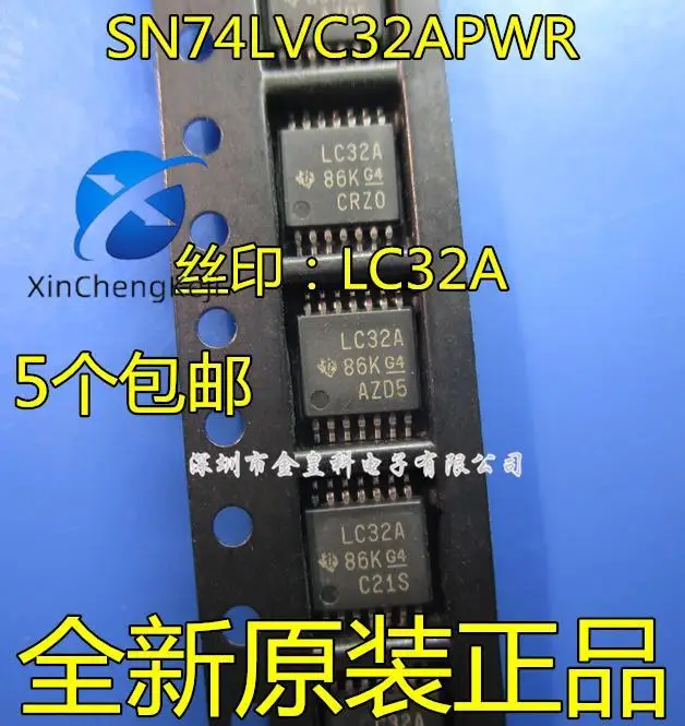 Оригинальная новая логическая сетка и инвертор SN74LVC32APWR LC32A TSSOP14, 20 шт.
Оригинальная новая логическая сетка и инвертор SN74LVC32APWR LC32A TSSOP14, 20 шт.