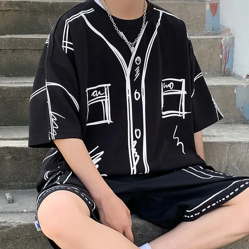 Extra Large Size 150kg Graffiti Sports Set Clothes Men Women Summer Fashion Workwear Half Sleeve Two-Piece Aesthetic Revolution
Extra Large Size 150kg Graffiti Sports Set Clothes Men Women Summer Fashion Workwear Half Sleeve Two-Piece Aesthetic Revolution