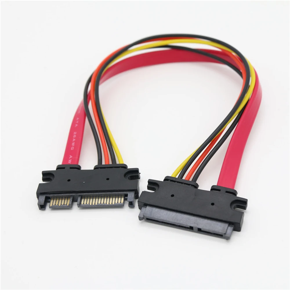 Кабель-удлинитель диаметром 30 см с разъемами 22Pin SATA Male на 7 + 15 Pin Female
Кабель-удлинитель диаметром 30 см с разъемами 22Pin SATA Male на 7 + 15 Pin Female