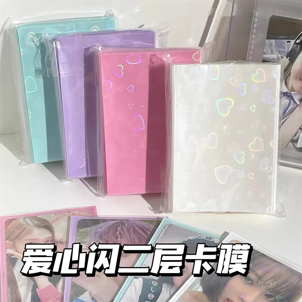 50pcs/pack Glittery Love Heart InsToploader Card Photocard Holder Idol Photo Sleeves Cards Protective Storage Case Card Film
50pcs/pack Glittery Love Heart InsToploader Card Photocard Holder Idol Photo Sleeves Cards Protective Storage Case Card Film