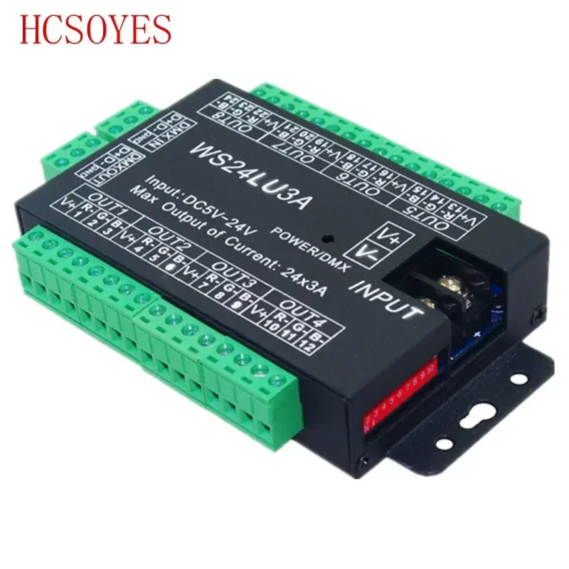 Светодиодный декодер DC5-24V DMX512 Контроллер RGB с общим анодом постоянного напряжения для светодиодной ленты
Светодиодный декодер DC5-24V DMX512 Контроллер RGB с общим анодом постоянного напряжения для светодиодной ленты