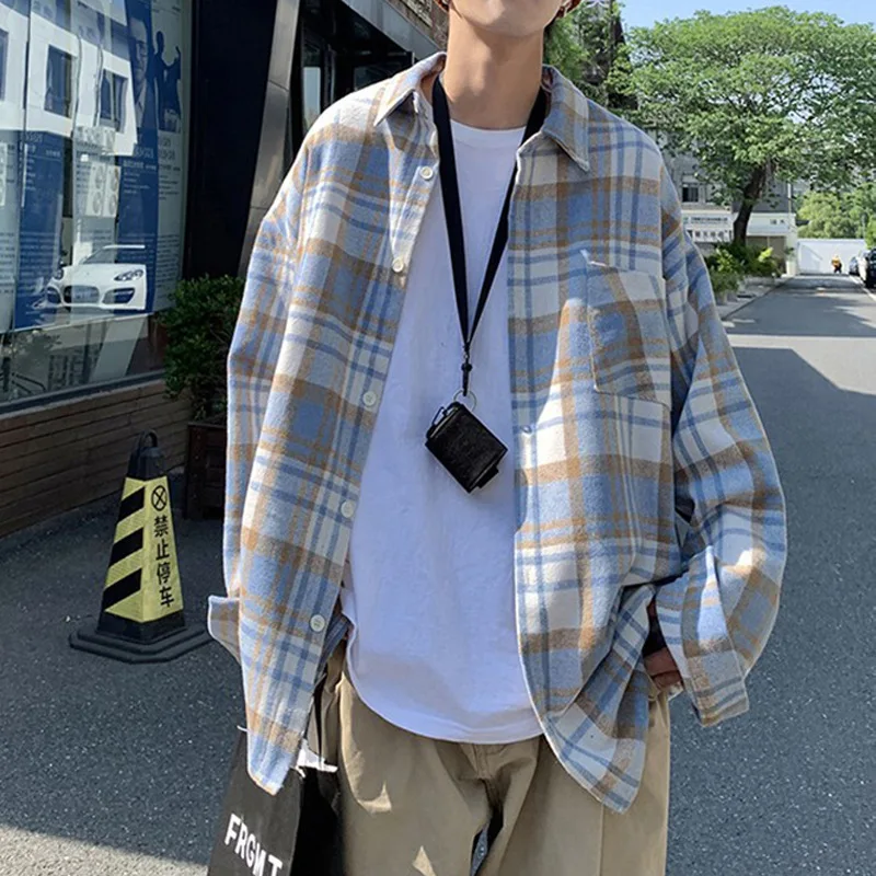 Woolen Plaid Shirt Long Sleeved Men's Autumn and Winter British Yuppie Men's Casual Shirt Design Sense High-end Jacket
Woolen Plaid Shirt Long Sleeved Men's Autumn and Winter British Yuppie Men's Casual Shirt Design Sense High-end Jacket