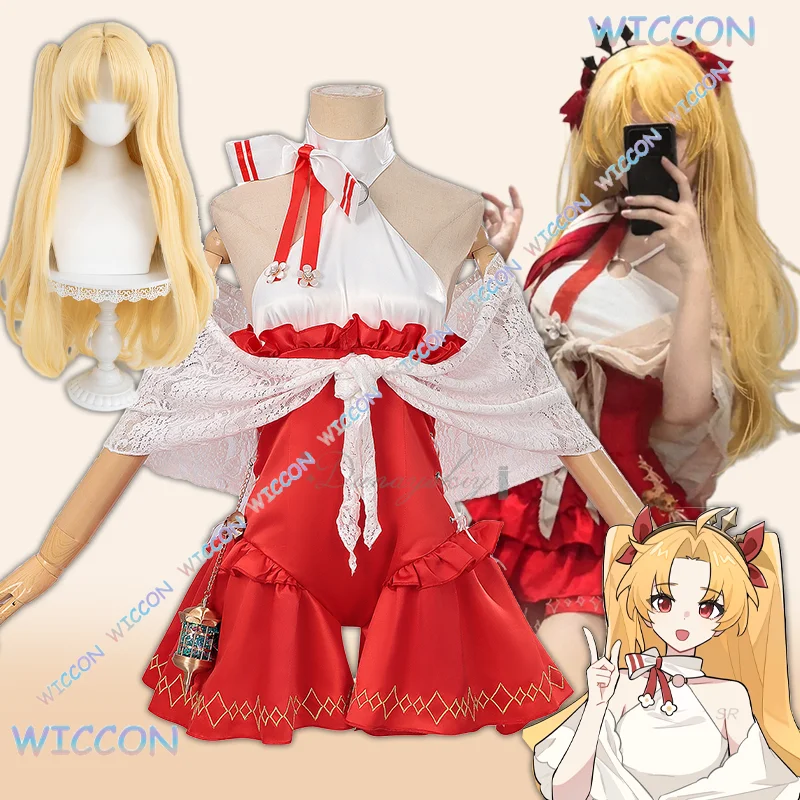 wona/Game Fgo Fate/Grand Order Ereshkigal Cosplay Costume Red Dress Lace Shawl Golden Wig Carnival Suit Halloween Party
wona/Game Fgo Fate/Grand Order Ereshkigal Cosplay Costume Red Dress Lace Shawl Golden Wig Carnival Suit Halloween Party