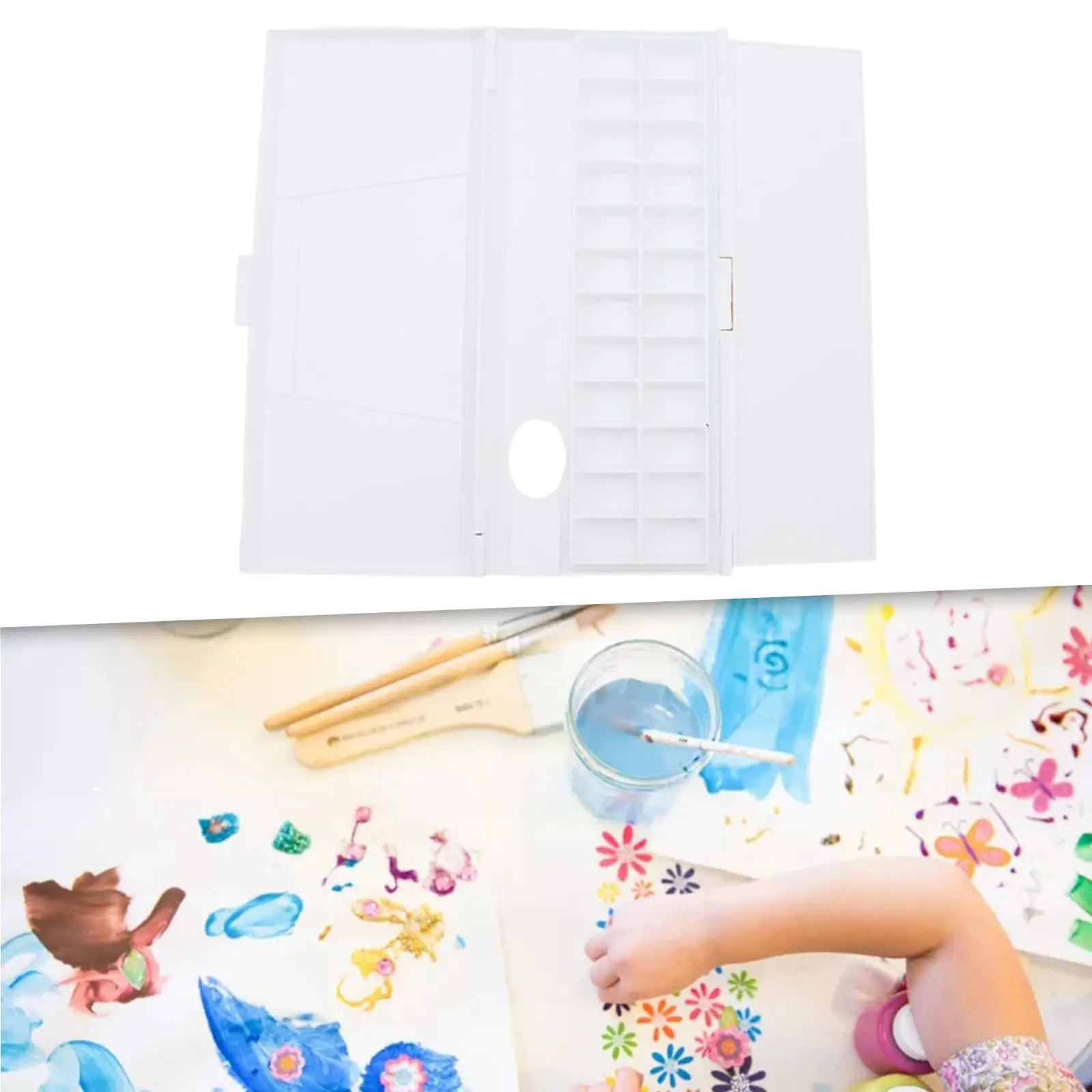 Empty Watercolor Palette Paint Case Watercolor Paint Storage Box Crafts Travel for Acrylic Painting Tray for Painters Adult
Empty Watercolor Palette Paint Case Watercolor Paint Storage Box Crafts Travel for Acrylic Painting Tray for Painters Adult