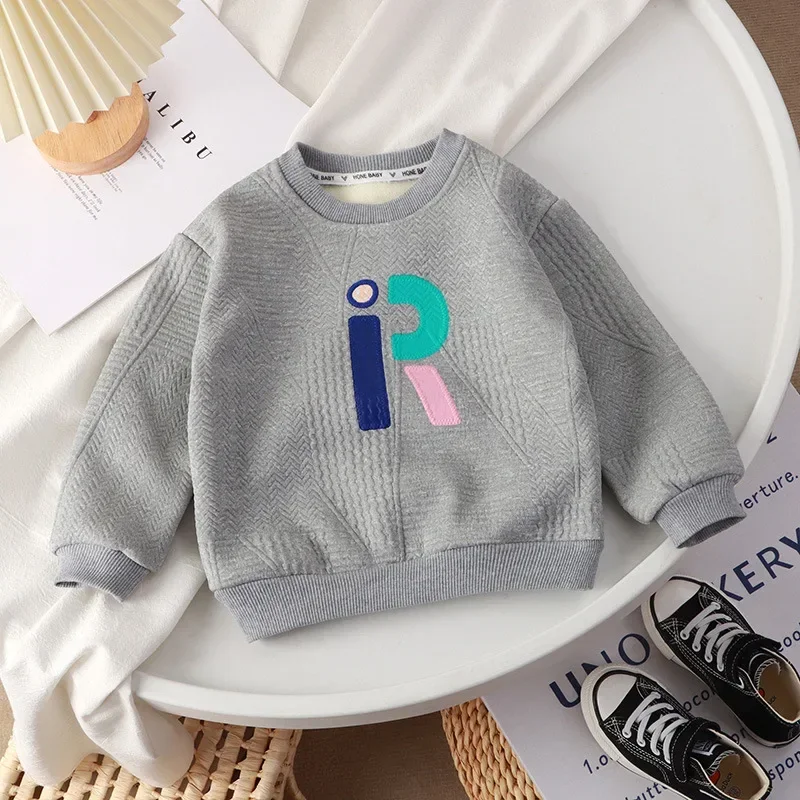 New 2024 Kids Autumn Winter Fashion Thicken Pullover Sweatshirt Baby Boys Girls Letter Print Loose Hoodies Casual Sweatshirts
New 2024 Kids Autumn Winter Fashion Thicken Pullover Sweatshirt Baby Boys Girls Letter Print Loose Hoodies Casual Sweatshirts