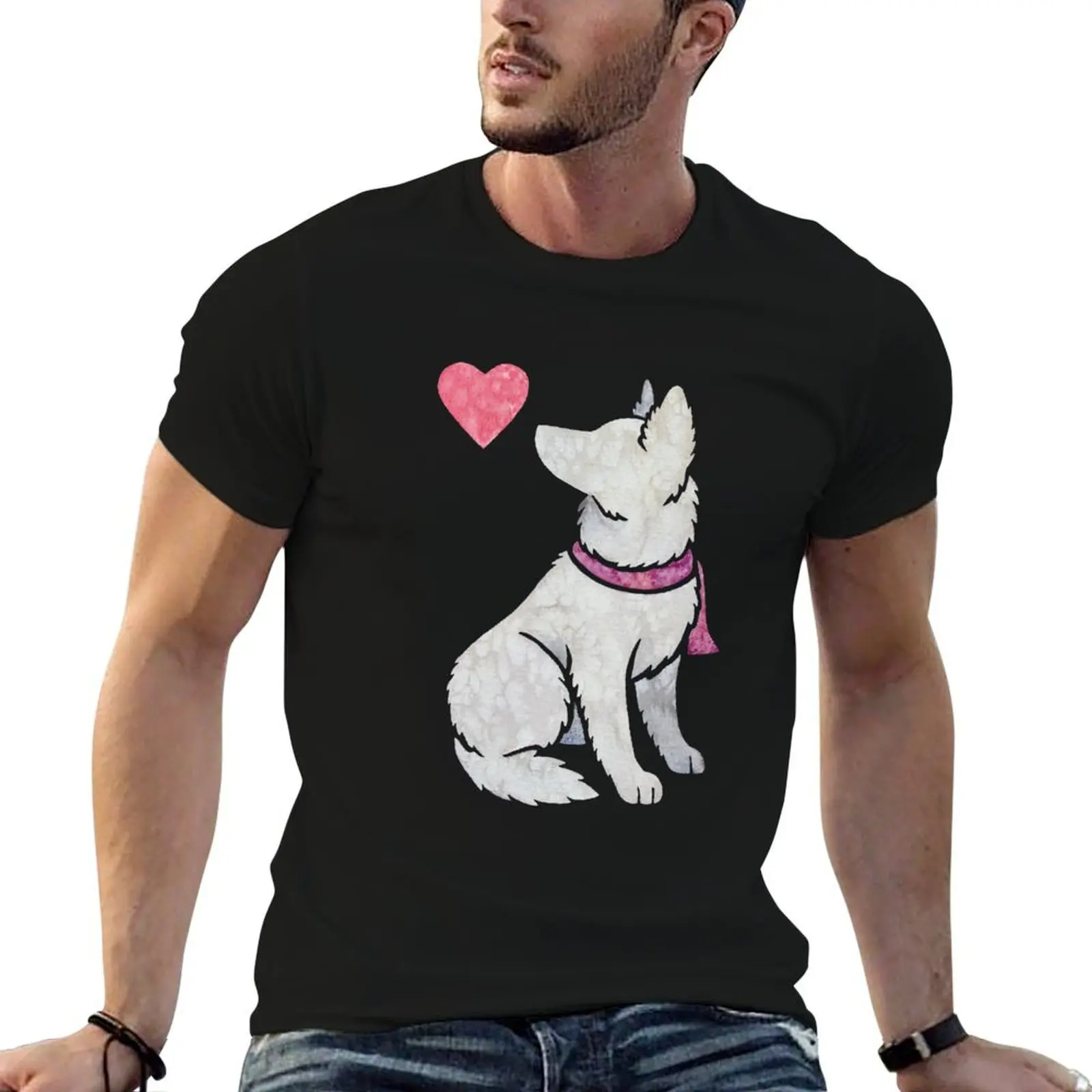 Watercolour Swiss/White Shepherd T-Shirt cotton t shirt man man graphic t shirt T-Shirt
Watercolour Swiss/White Shepherd T-Shirt cotton t shirt man man graphic t shirt T-Shirt