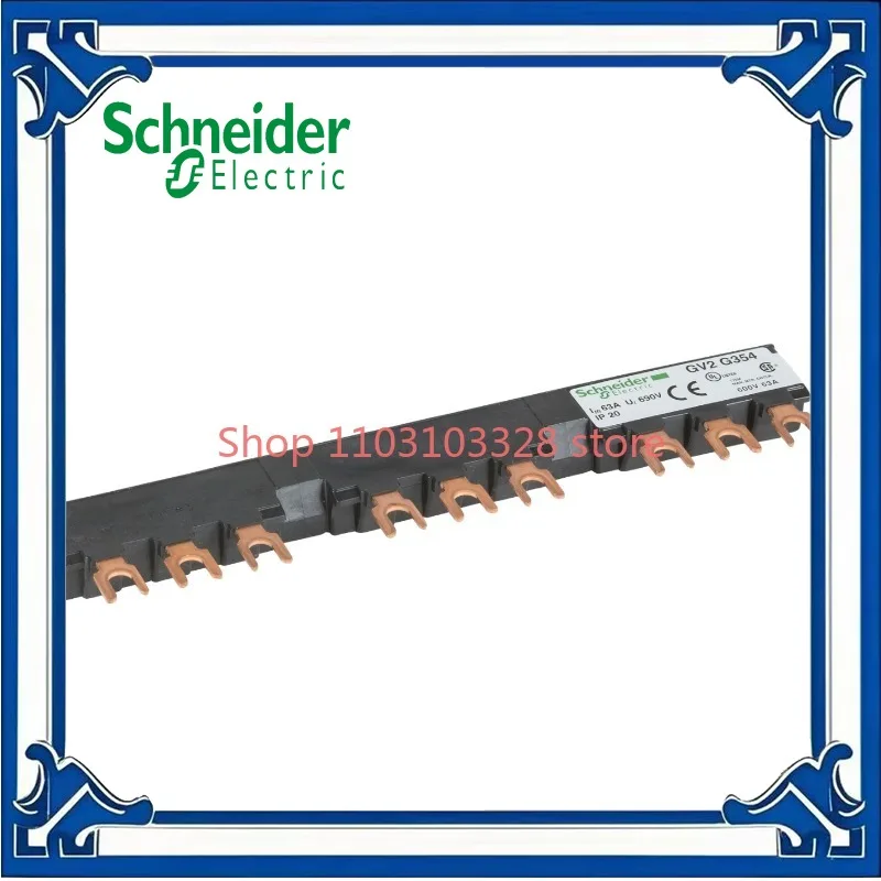 Original GV2G354 TeSys Deca Motor circuit breaker accessories, 3 taps, spacing: 54mm GV2 3-pole 63A bus bar
Original GV2G354 TeSys Deca Motor circuit breaker accessories, 3 taps, spacing: 54mm GV2 3-pole 63A bus bar