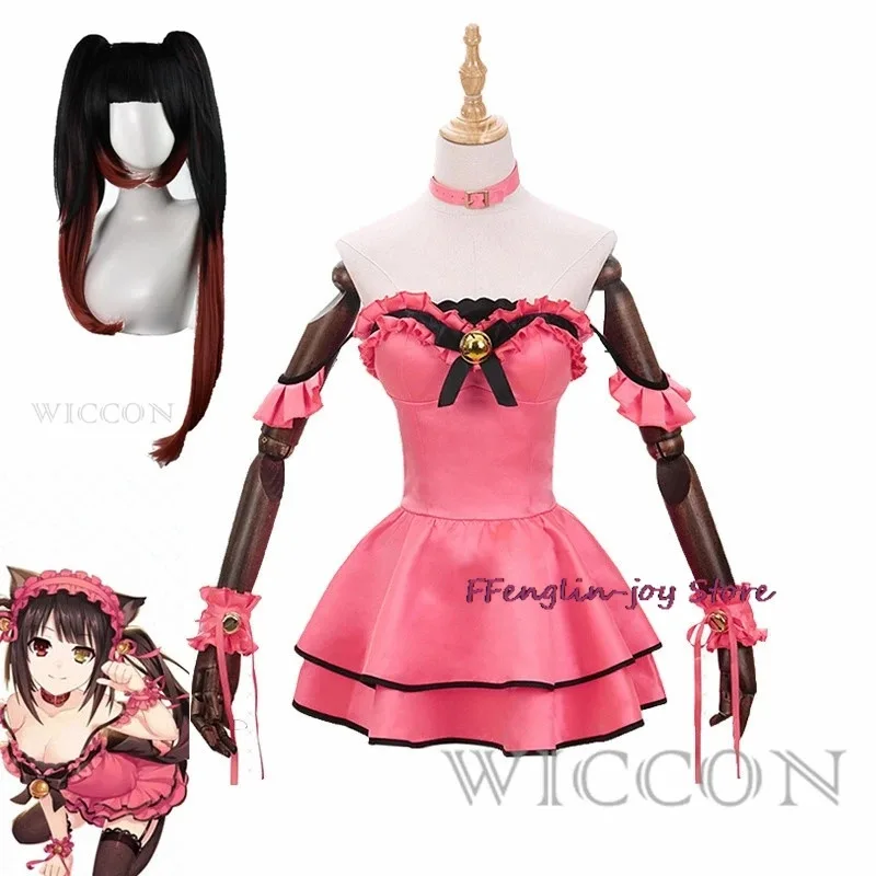 Anime Date A Live Tokisaki Kurumi Cosplay Costume Sexy Pink Cat Maid Costume Women Cute Dress Lingerie Halloween Carnival Suit
Anime Date A Live Tokisaki Kurumi Cosplay Costume Sexy Pink Cat Maid Costume Women Cute Dress Lingerie Halloween Carnival Suit