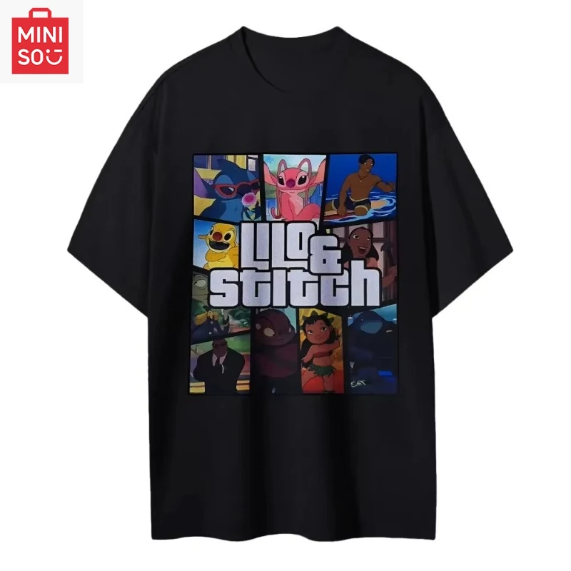 Disney Stitch Cotton Unisex Crew Neck Anime T-Shirt Men's and Women's Boys and Girls Summer New Fashion Breathable Top Clothing
Disney Stitch Cotton Unisex Crew Neck Anime T-Shirt Men's and Women's Boys and Girls Summer New Fashion Breathable Top Clothing