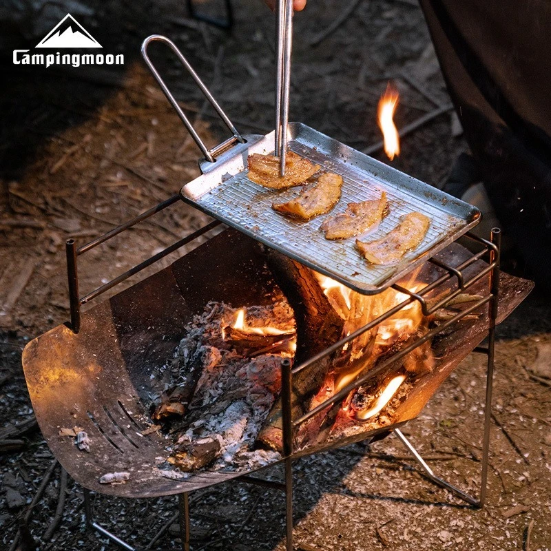 Портативный складной гриль CAMPINGMOON SOLO-A4 из нержавеющей стали для кемпинга, компактный складной мангал для приготовления пищи на открытом воздухе
Портативный складной гриль CAMPINGMOON SOLO-A4 из нержавеющей стали для кемпинга, компактный складной мангал для приготовления пищи на открытом воздухе
