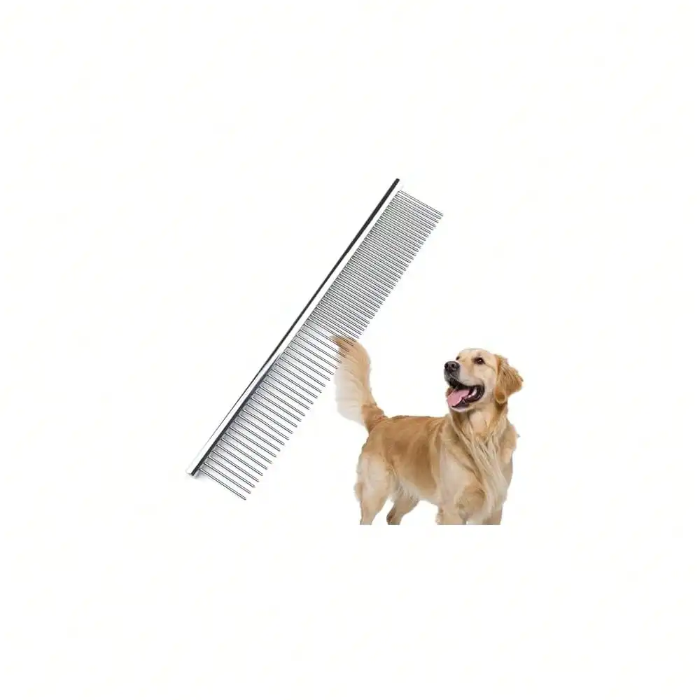 Dog Comb To Remove Tangles And Knots, Cat Comb With Stainless Steel Teeth And Non-Slip Handle, Dog Combs For Grooming Matting For Long Haired Pets (Large & Small),Large&Small
Dog Comb To Remove Tangles And Knots, Cat Comb With Stainless Steel Teeth And Non-Slip Handle, Dog Combs For Grooming Matting For Long Haired Pets (Large & Small),Large&Small