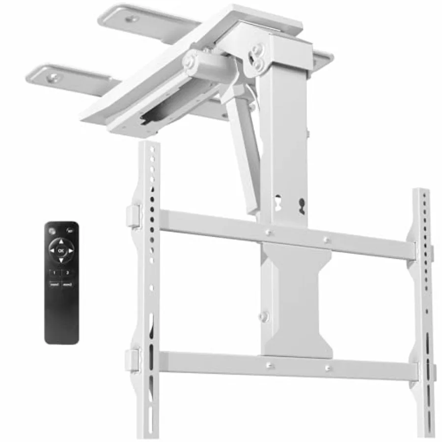 Electric flip-down ceiling TV mount for 3770 inch screens white aluminum alloy motorized for flat or pitched ceilings app and v
Electric flip-down ceiling TV mount for 3770 inch screens white aluminum alloy motorized for flat or pitched ceilings app and v