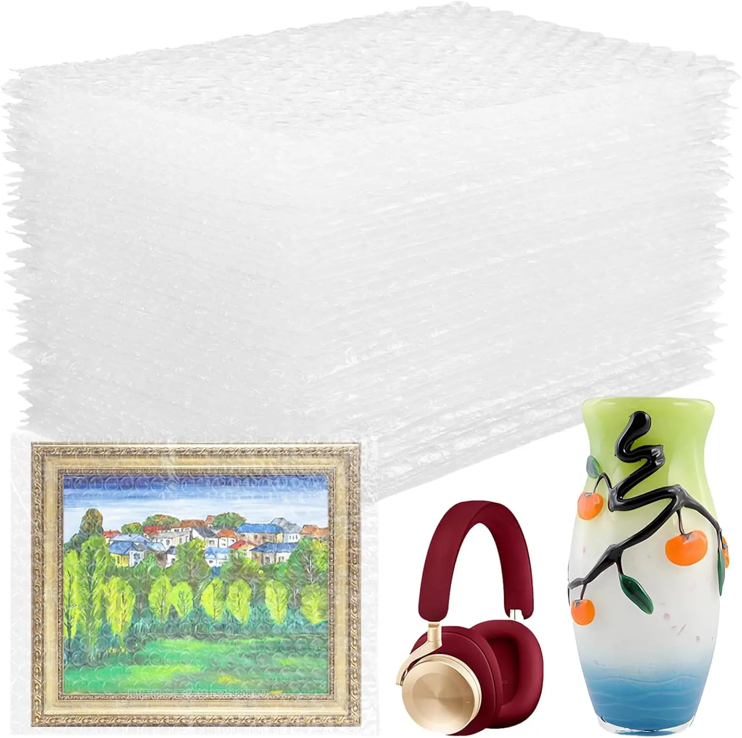 50 Bubble Pouches 8x10 Inch, Clear Cushion Bags for Fragile Items, Double-Walled Shockproof Shipping Bags
50 Bubble Pouches 8x10 Inch, Clear Cushion Bags for Fragile Items, Double-Walled Shockproof Shipping Bags