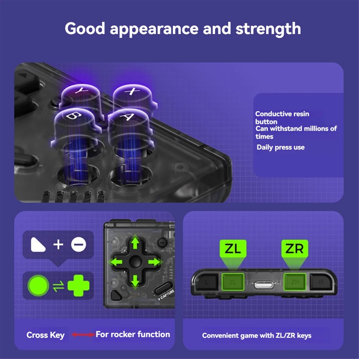 ARY-fMini for Retro Ananke Controller Turbo FunctionInterchangeable Joystick and D-Pad Multi-PlatformController ZL and ZR
ARY-fMini for Retro Ananke Controller Turbo FunctionInterchangeable Joystick and D-Pad Multi-PlatformController ZL and ZR