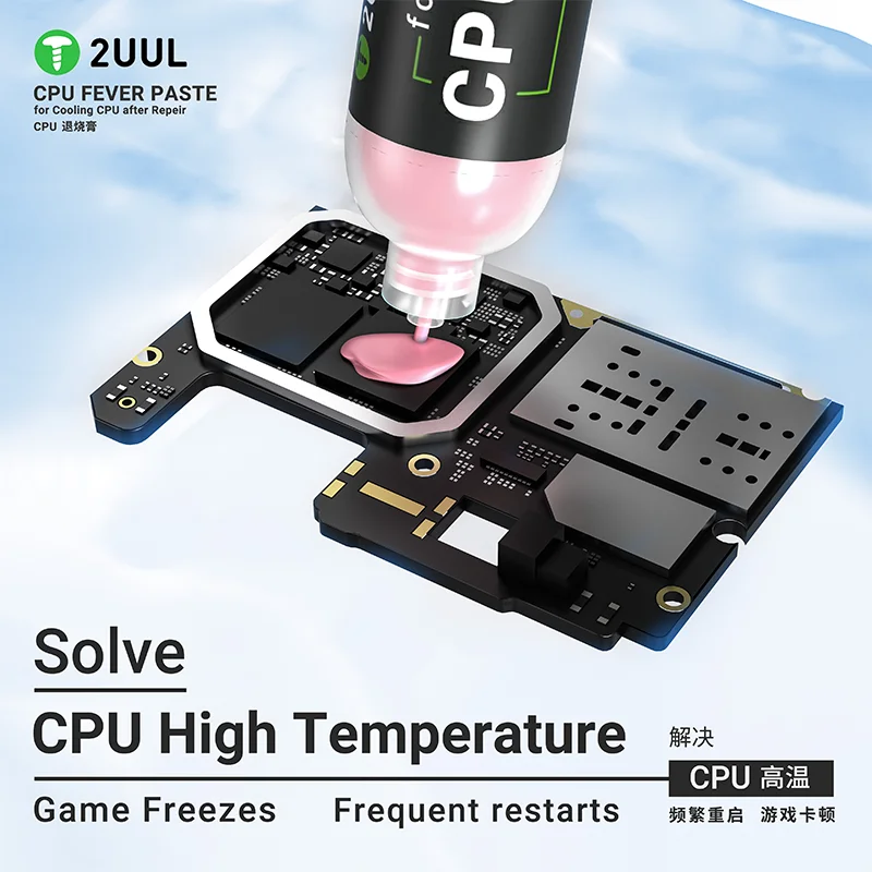 2UUL SC10 CPU Fever Paste After - Repair Heat Management Great Quick-Acting Thermal Paste for PC & Laptop CPUs Soldering Repair
2UUL SC10 CPU Fever Paste After - Repair Heat Management Great Quick-Acting Thermal Paste for PC & Laptop CPUs Soldering Repair