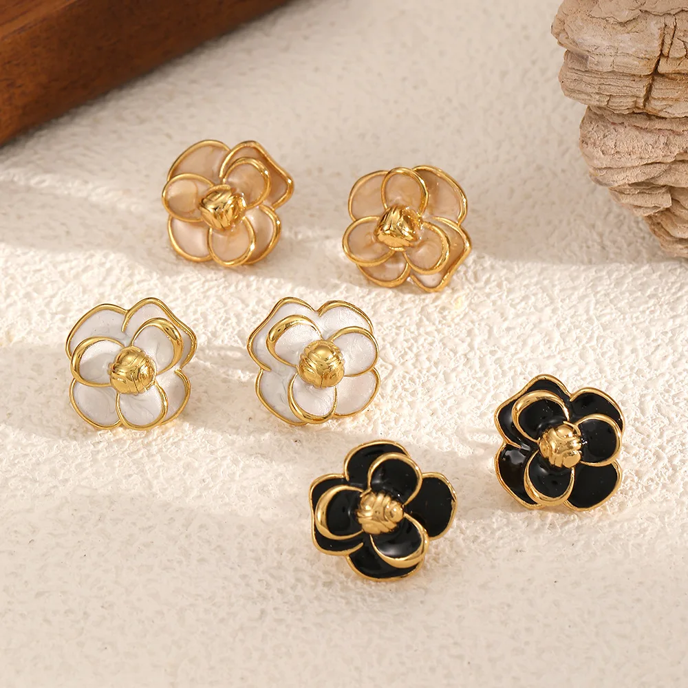 Retro Colorful Drip Oil Flowers Stainless Steel Stud Earrings for Women Cute Delicate Flower Earring Jewelry Daily Accessories
Retro Colorful Drip Oil Flowers Stainless Steel Stud Earrings for Women Cute Delicate Flower Earring Jewelry Daily Accessories