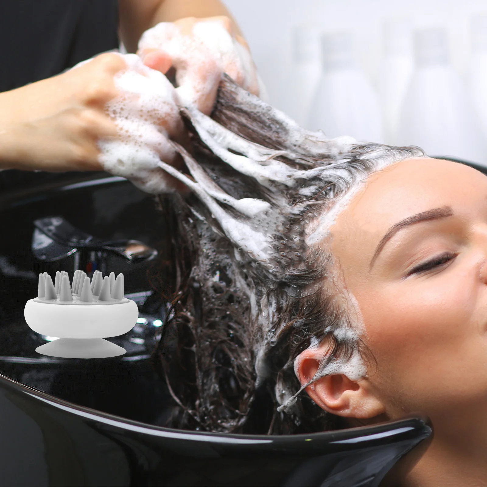 Silicone Hair Wash Brush Gentle Scalp Exfoliator Removes Dandruff Oil Deep Clean Suitable Wet Dry Hair Care Essential
Silicone Hair Wash Brush Gentle Scalp Exfoliator Removes Dandruff Oil Deep Clean Suitable Wet Dry Hair Care Essential