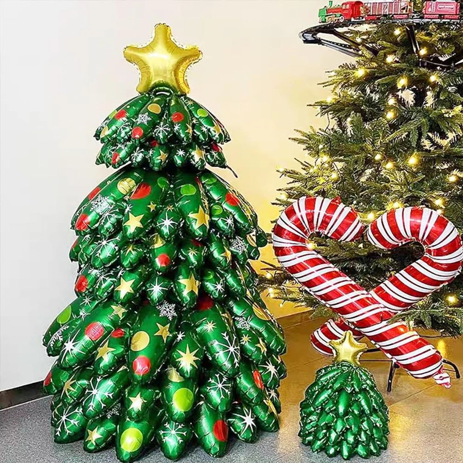 Large Standing Christmas Tree Aluminum Film Balloons for Christmas Decorations Home New Year Party holiday parties Photo Props 
Large Standing Christmas Tree Aluminum Film Balloons for Christmas Decorations Home New Year Party holiday parties Photo Props