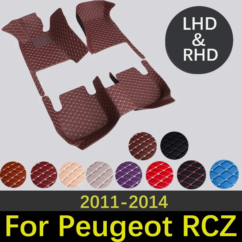 Высококачественные кожаные автомобильные коврики на заказ для Peugeot RCZ 2011 2012 2013 2014, аксессуары для интерьера, коврики, коврик для стайлинга автомобиля
Высококачественные кожаные автомобильные коврики на заказ для Peugeot RCZ 2011 2012 2013 2014, аксессуары для интерьера, коврики, коврик для стайлинга автомобиля