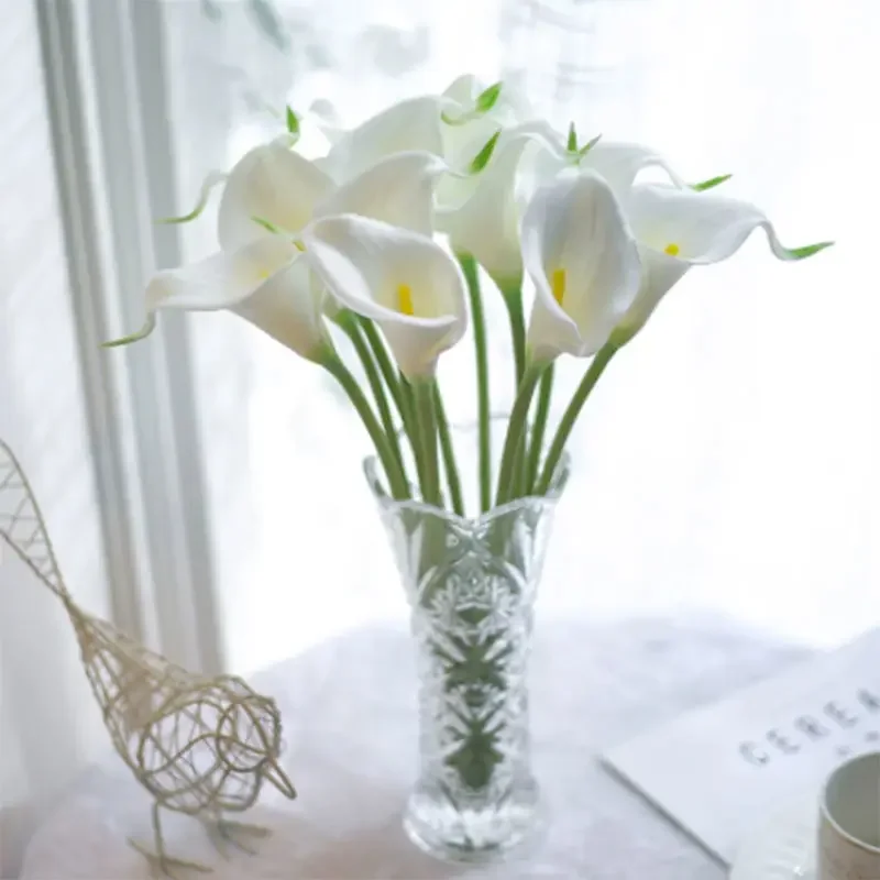 5Pcs Calla Artificial Flowers Calla Lily Fake Flower Bouquet For Wedding Bouquet Bridal Home Flower Decoration Orange flowers
5Pcs Calla Artificial Flowers Calla Lily Fake Flower Bouquet For Wedding Bouquet Bridal Home Flower Decoration Orange flowers