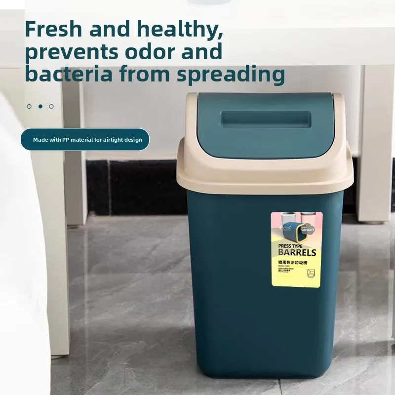 Large Capaci Tra Can with Lid Swinging Cover for Batoom Kitchen Home Use Luxury Commercial Household Waste Bin
Large Capaci Tra Can with Lid Swinging Cover for Batoom Kitchen Home Use Luxury Commercial Household Waste Bin