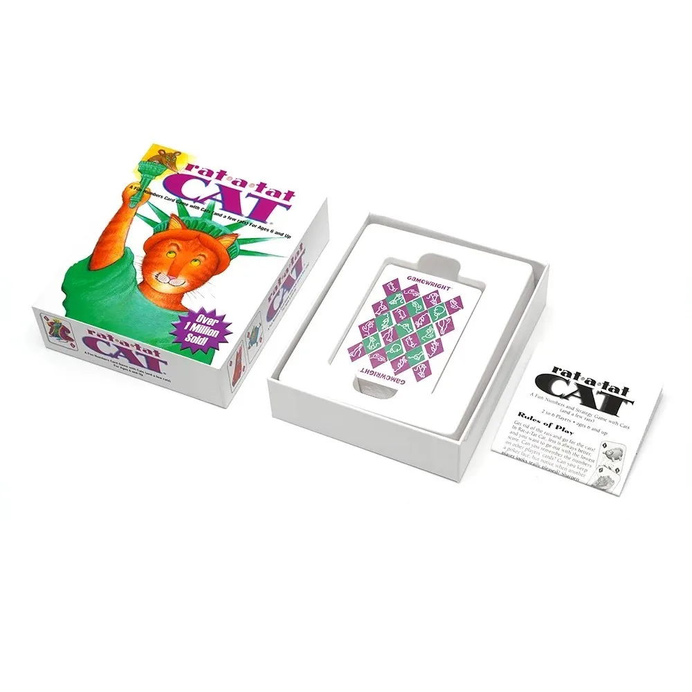 Rat A Tat Cat Fun Numbers Card Game With Cats and A Few Rats For Ages 6 And Up 2‑6 Players Play Night Family Board Games
Rat A Tat Cat Fun Numbers Card Game With Cats and A Few Rats For Ages 6 And Up 2‑6 Players Play Night Family Board Games