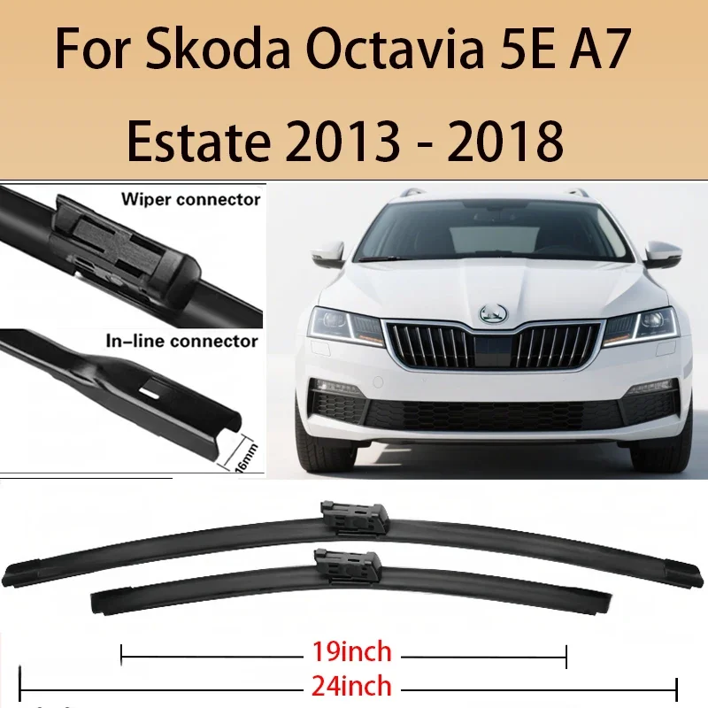 Передние щетки стеклоочистителя автомобиля для Skoda Octavia 5E A7 Estate 2013-2018 2017 2016 2015, щетка для лобового стекла 24 "+ 19"
Передние щетки стеклоочистителя автомобиля для Skoda Octavia 5E A7 Estate 2013-2018 2017 2016 2015, щетка для лобового стекла 24 "+ 19"