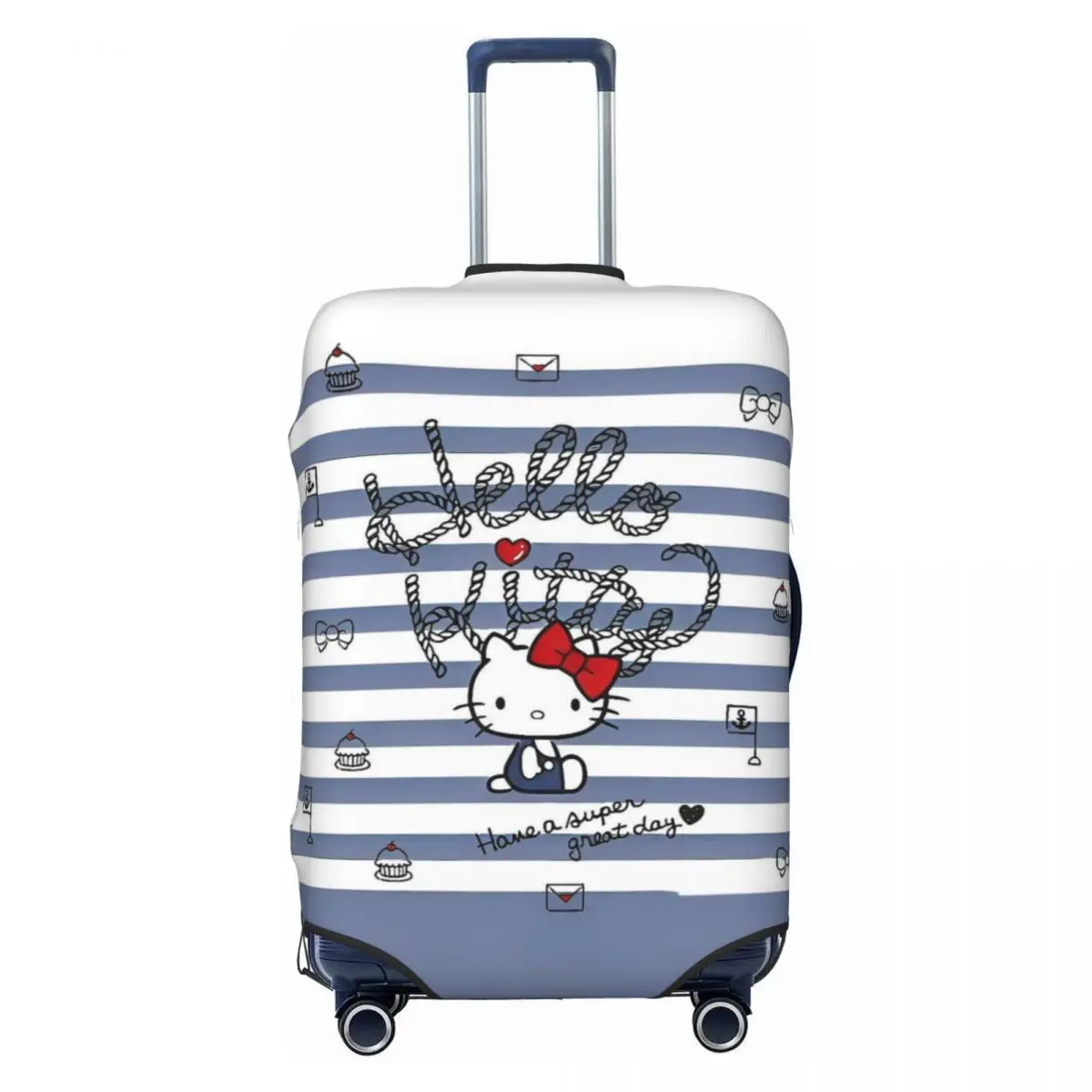 Hello Kitty милый мультяшный чехол для чемодана для деловых каникул, растягивающийся чехол для багажа, протектор 
Hello Kitty милый мультяшный чехол для чемодана для деловых каникул, растягивающийся чехол для багажа, протектор