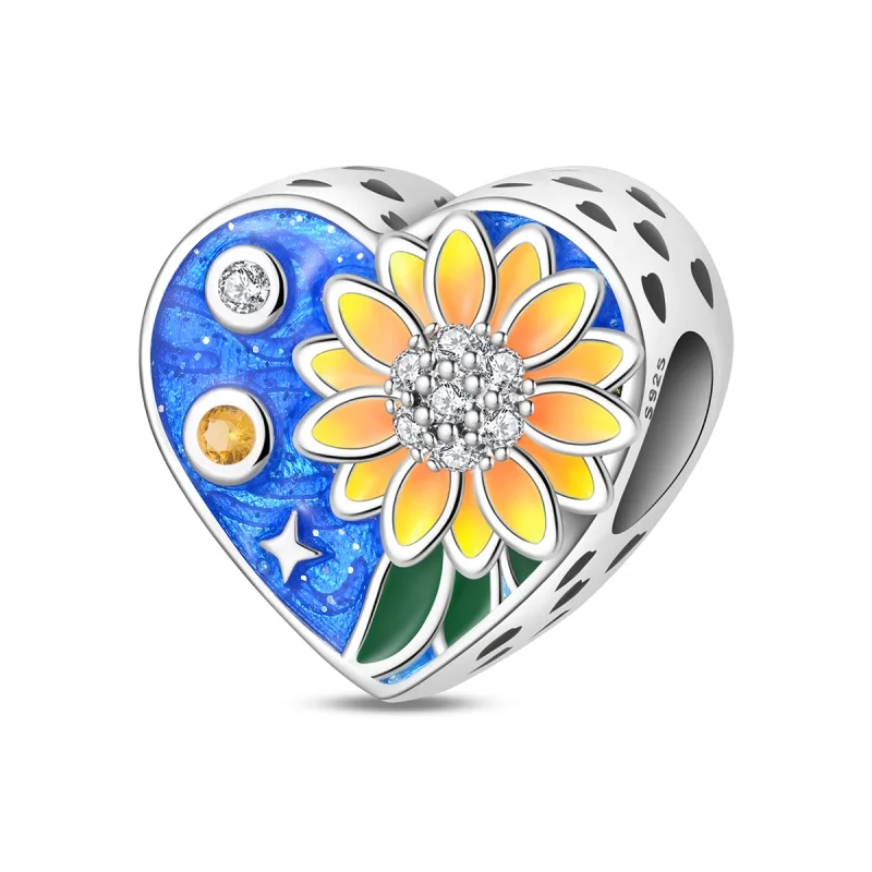 925 Sterling Silver Starry Sky Sunflower Charms Beads For Women Fit Original Bracelet DIY Birthday Party Jewelry Gifts
925 Sterling Silver Starry Sky Sunflower Charms Beads For Women Fit Original Bracelet DIY Birthday Party Jewelry Gifts
