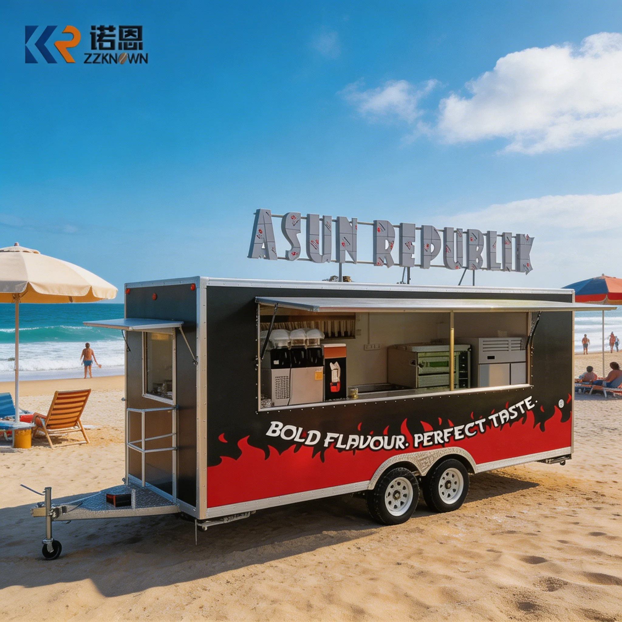 Stainless Steel Outdoor Food Vending Trailer Mobile Kitchen Cart with Refrigerator for Street Food Business
Stainless Steel Outdoor Food Vending Trailer Mobile Kitchen Cart with Refrigerator for Street Food Business