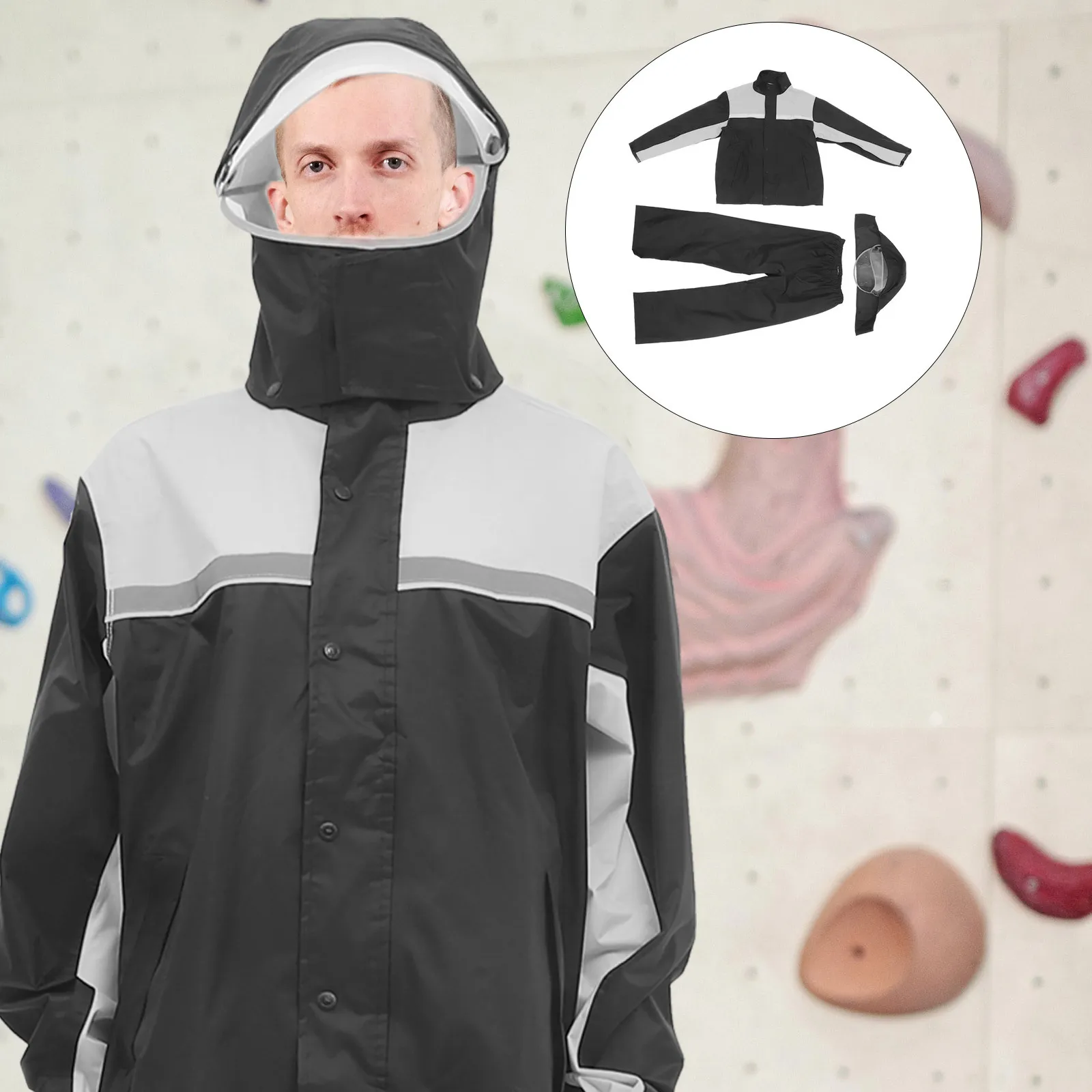 1Set Rain Gear for Men Motorcycle Jacket and Pants Durable Waterproof Comfortable Use Motorcycle Raincoat Rain Suit for Men
1Set Rain Gear for Men Motorcycle Jacket and Pants Durable Waterproof Comfortable Use Motorcycle Raincoat Rain Suit for Men