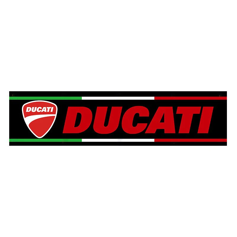 60X240cm Ducati Car logo Banner Flag Polyester Printed Garage or Outdoor Decoration Tapestry For Ducati Panigale V4 V2 Scrambler
60X240cm Ducati Car logo Banner Flag Polyester Printed Garage or Outdoor Decoration Tapestry For Ducati Panigale V4 V2 Scrambler