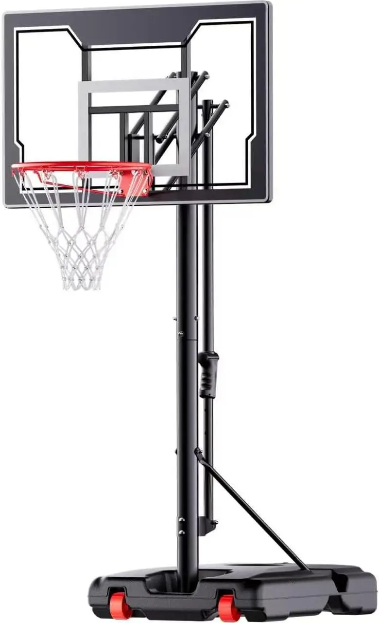 Portable Adjustable Basketball Hoop with Wheels for Kids Adults, 4.8-10ft Height, 44in Backboard
Portable Adjustable Basketball Hoop with Wheels for Kids Adults, 4.8-10ft Height, 44in Backboard