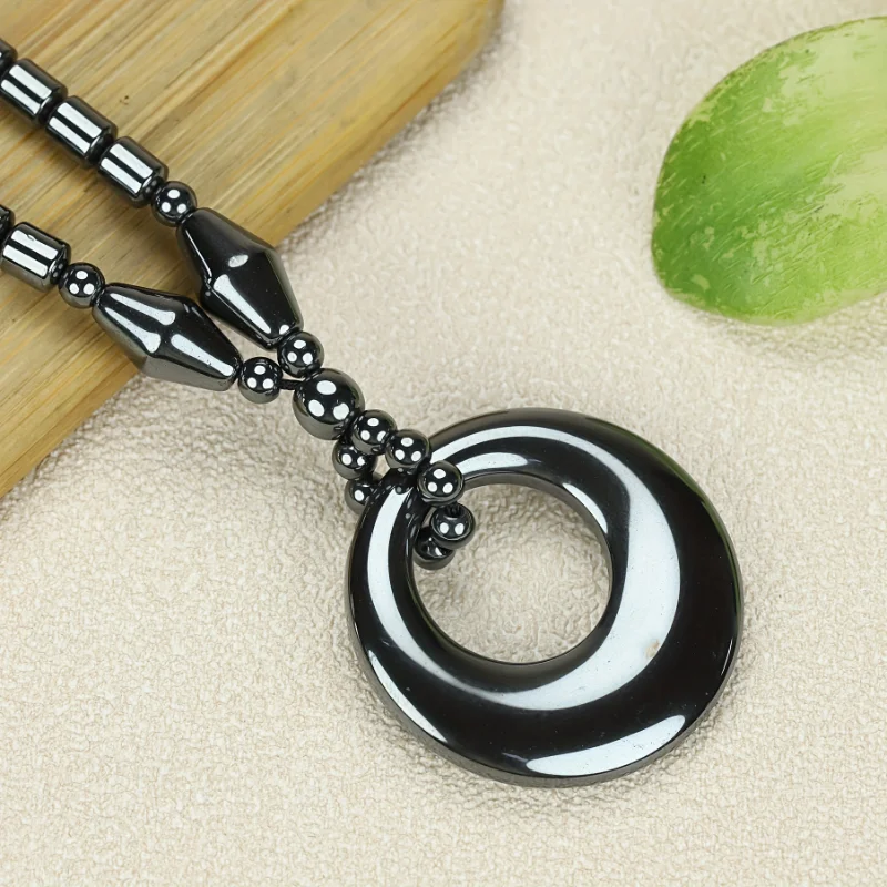 Natural Terahertz Necklace, Fashionable Classic Men's and Women's Jewelry Pendant.
Natural Terahertz Necklace, Fashionable Classic Men's and Women's Jewelry Pendant.