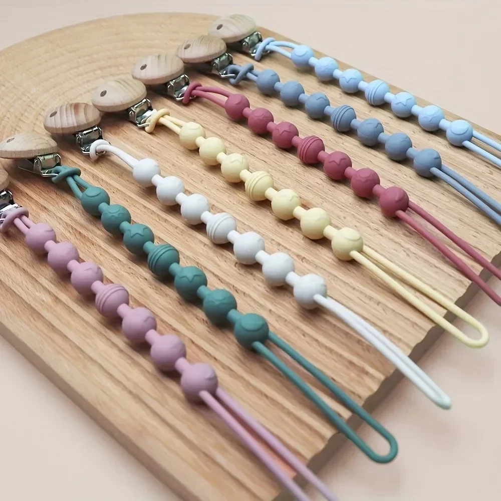 Baby Pacifier Clips Integrated silicone baby pacifier chain Teether Teething Toys Dummy Clip Holder Chain Clip Baby Gift
Baby Pacifier Clips Integrated silicone baby pacifier chain Teether Teething Toys Dummy Clip Holder Chain Clip Baby Gift