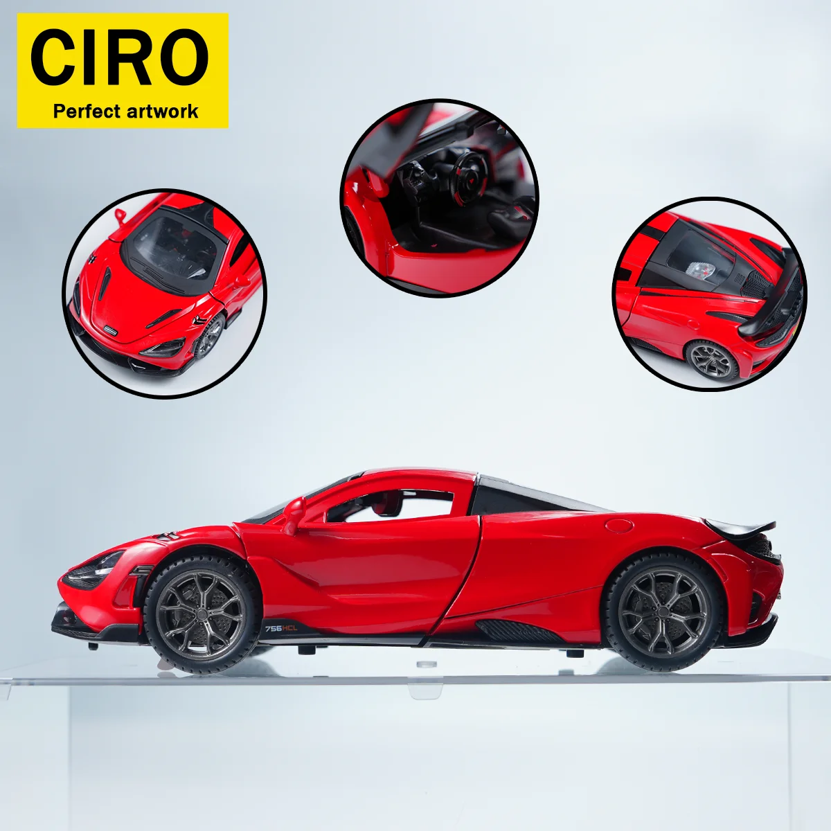 1:22 756LT Diecast McLaren Supercar, Alloy Sports Car Model, Pull-Back Collectible Toy with Open Doors, Adult Collector Gift
1:22 756LT Diecast McLaren Supercar, Alloy Sports Car Model, Pull-Back Collectible Toy with Open Doors, Adult Collector Gift