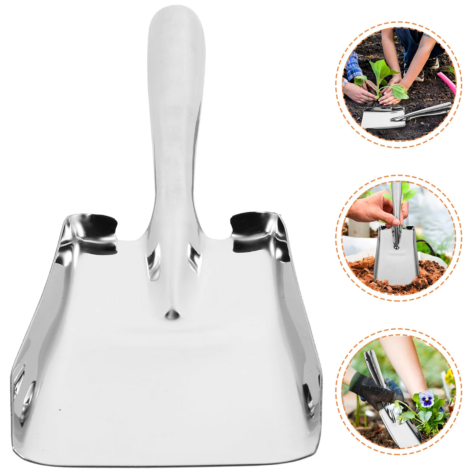Stainless Steel Shovel Multifunctional Thickened Garden Spade Transplant Seedlings Planting Weeding Vegetable Camping Spade Home
Stainless Steel Shovel Multifunctional Thickened Garden Spade Transplant Seedlings Planting Weeding Vegetable Camping Spade Home