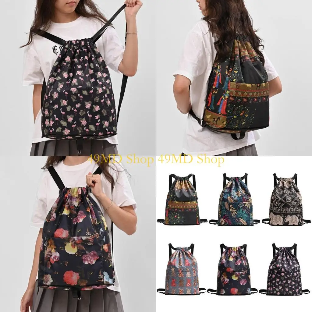 49MD Versatile Sports Rucksack Backpack Oxford Print Rucksack Drawstring Bag for Travel Beach
49MD Versatile Sports Rucksack Backpack Oxford Print Rucksack Drawstring Bag for Travel Beach
