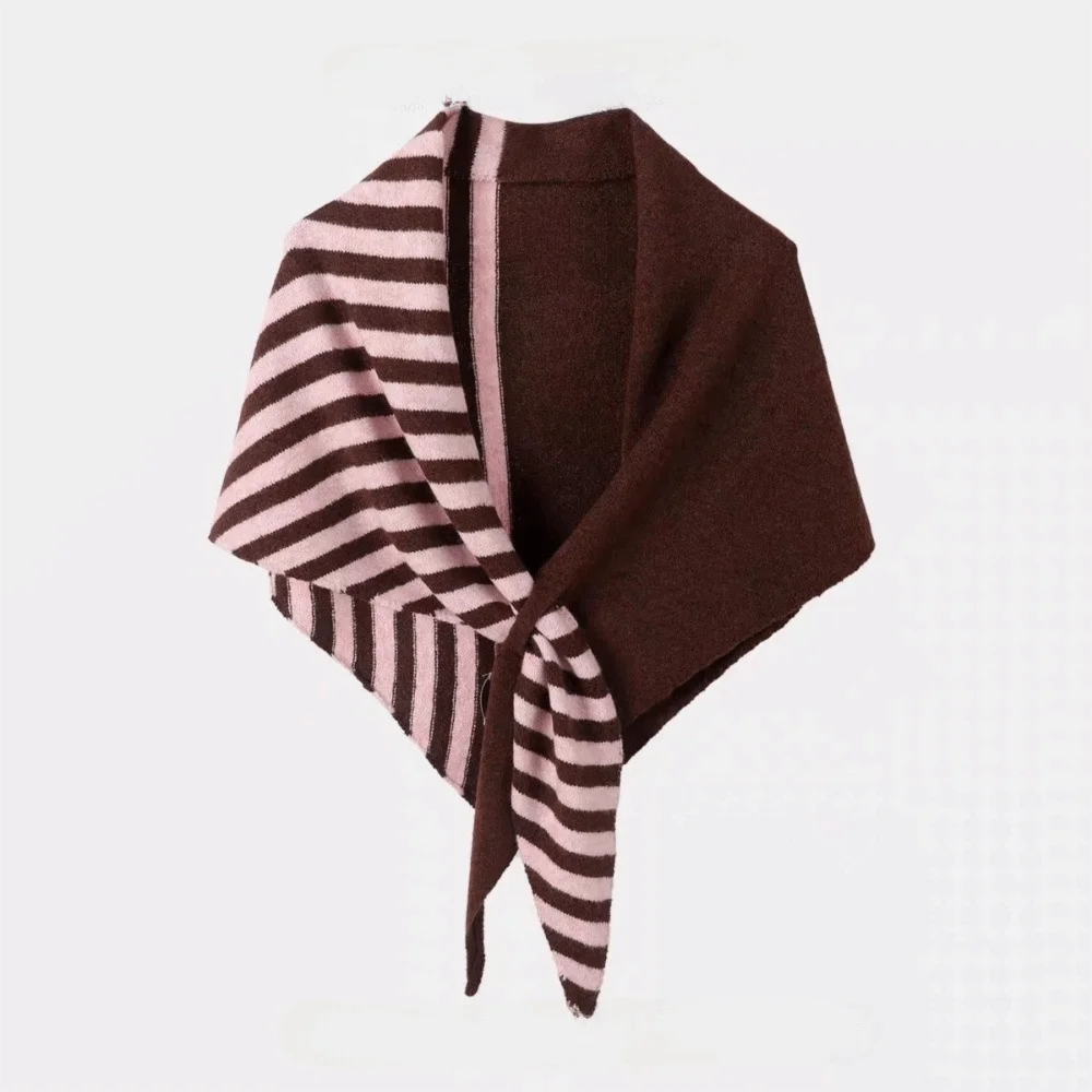 Новый вязаный британский треугольный шарф, мягкий теплый шерстяной шарф, многофункциональная шаль в полоску с узором для женщин
Новый вязаный британский треугольный шарф, мягкий теплый шерстяной шарф, многофункциональная шаль в полоску с узором для женщин