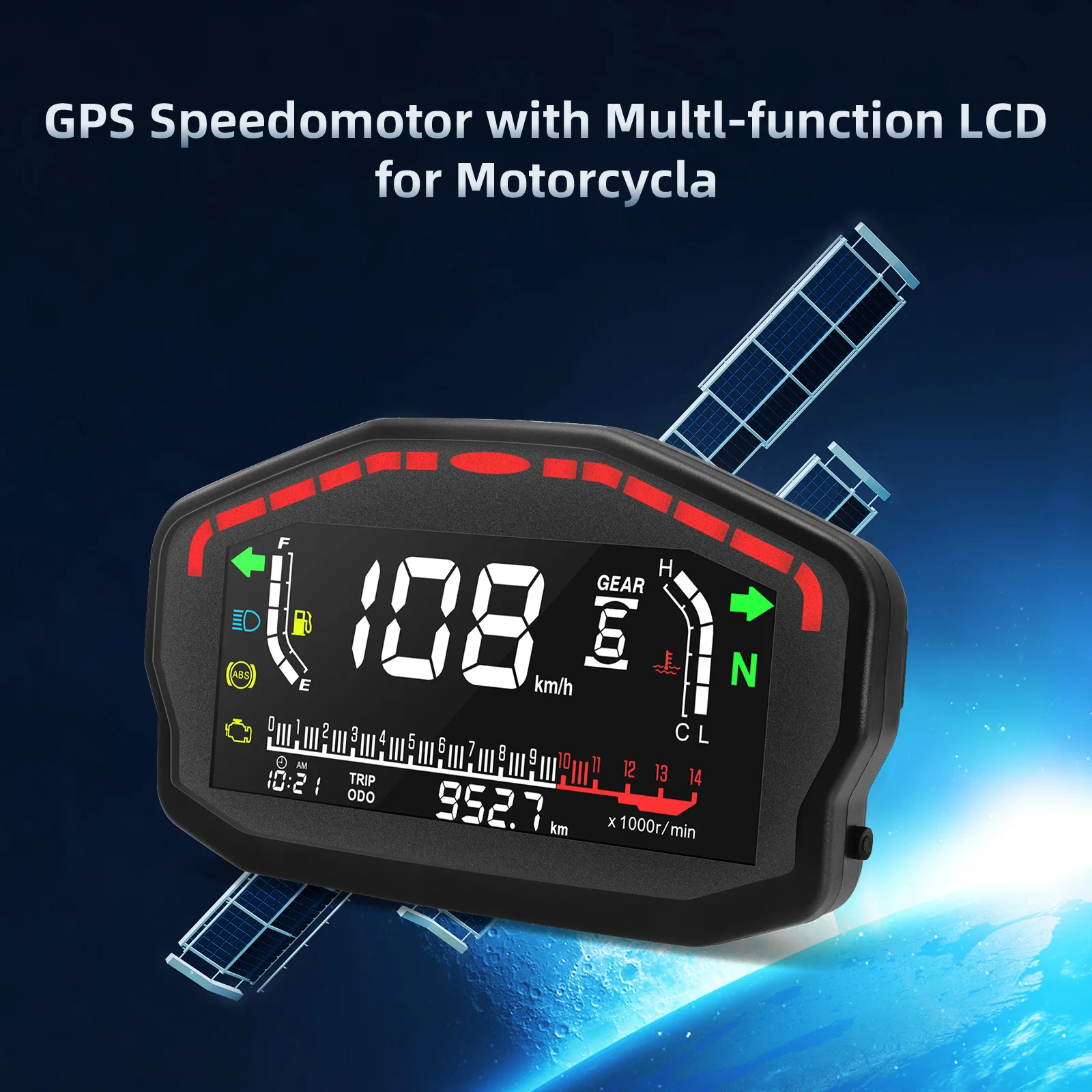 HD Universal RPM Motorcycle Meter GPS Speedometer Digital Odometer Electric Injection Carburetor Instrument Multi-function Trip
HD Universal RPM Motorcycle Meter GPS Speedometer Digital Odometer Electric Injection Carburetor Instrument Multi-function Trip