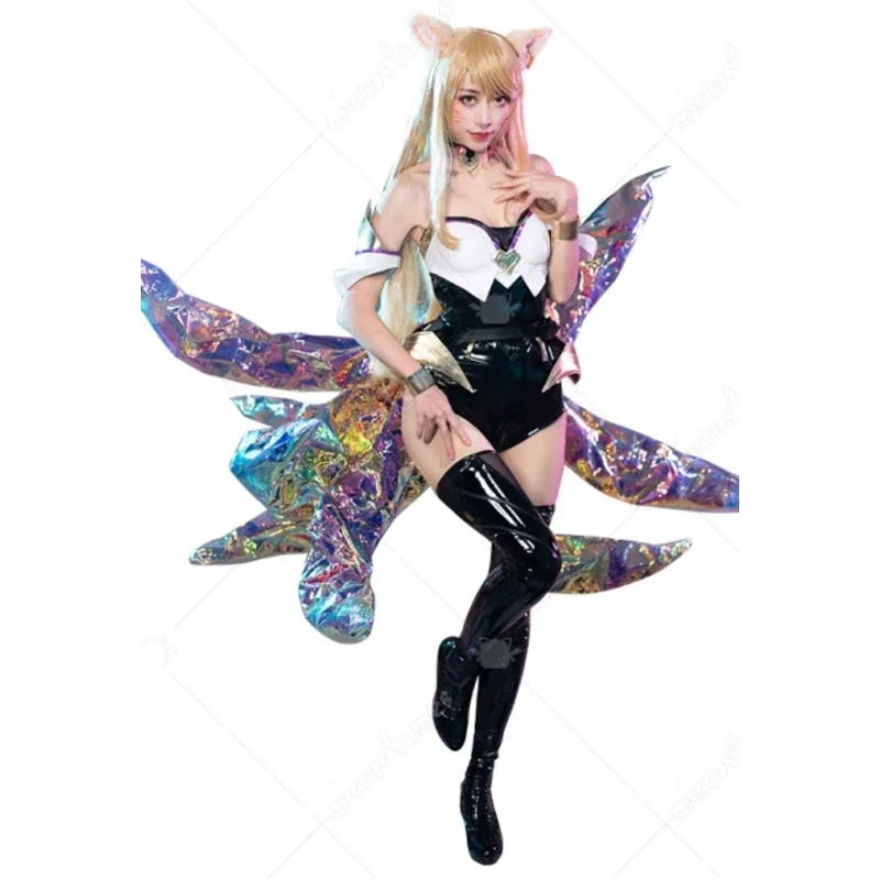 Miccostumes Women's Game Pop Star Girls Costume Bodysuit with Fox Ears Halloween Cosplay Costumes
Miccostumes Women's Game Pop Star Girls Costume Bodysuit with Fox Ears Halloween Cosplay Costumes