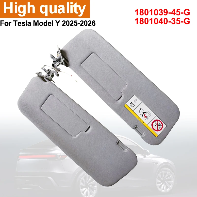 Original 1801039-45-G 1801040-35-G OEM Left Right Sun Visor Set Makeup Mirror For Tesla Model Y 2025 2026 Juniper Interior Part
Original 1801039-45-G 1801040-35-G OEM Left Right Sun Visor Set Makeup Mirror For Tesla Model Y 2025 2026 Juniper Interior Part