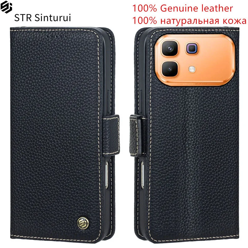 STR Genuine leather lychee grain card Slot Wallet Cover For Infinix Note 60 Pro Edge 50s 50x Pro+ 50 4G shockproof phone Case
STR Genuine leather lychee grain card Slot Wallet Cover For Infinix Note 60 Pro Edge 50s 50x Pro+ 50 4G shockproof phone Case