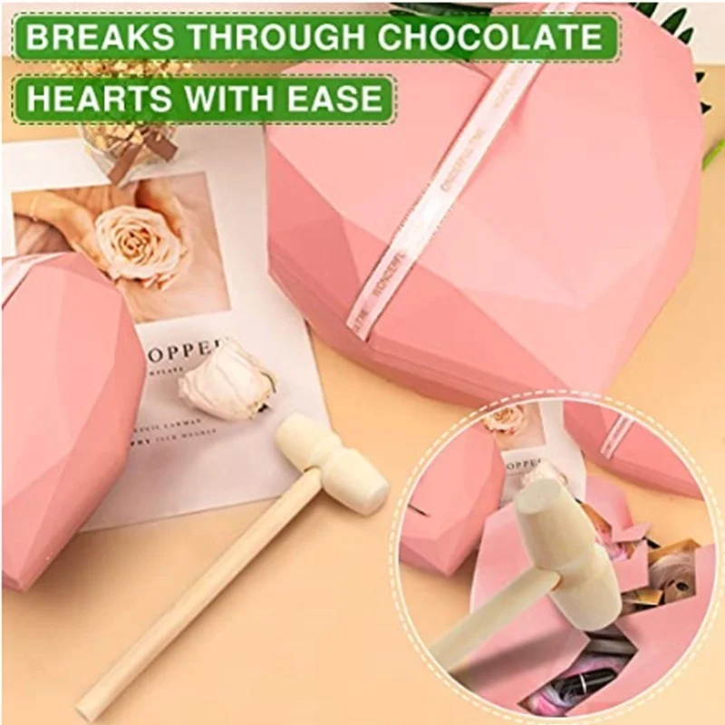 100 Pieces Mini Wooden Hammer Mini Wooden Hammer Chocolate Heart Mold Creative Woodworking Hammer Solid Wood Percussion Hammer
100 Pieces Mini Wooden Hammer Mini Wooden Hammer Chocolate Heart Mold Creative Woodworking Hammer Solid Wood Percussion Hammer