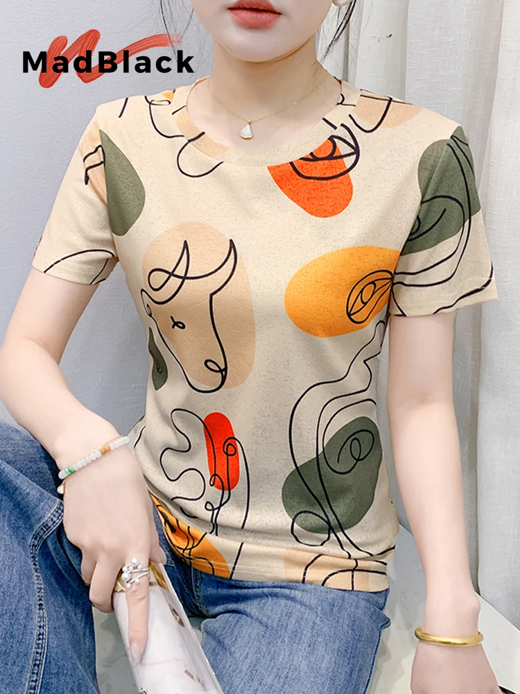 MadBlack-Women's European T-Shirt, Sexy O Neck Geometry Printed, Fashion Short Sleeve Slim S-3XL Knit Tee, 2025 Summer T53927CC
MadBlack-Women's European T-Shirt, Sexy O Neck Geometry Printed, Fashion Short Sleeve Slim S-3XL Knit Tee, 2025 Summer T53927CC