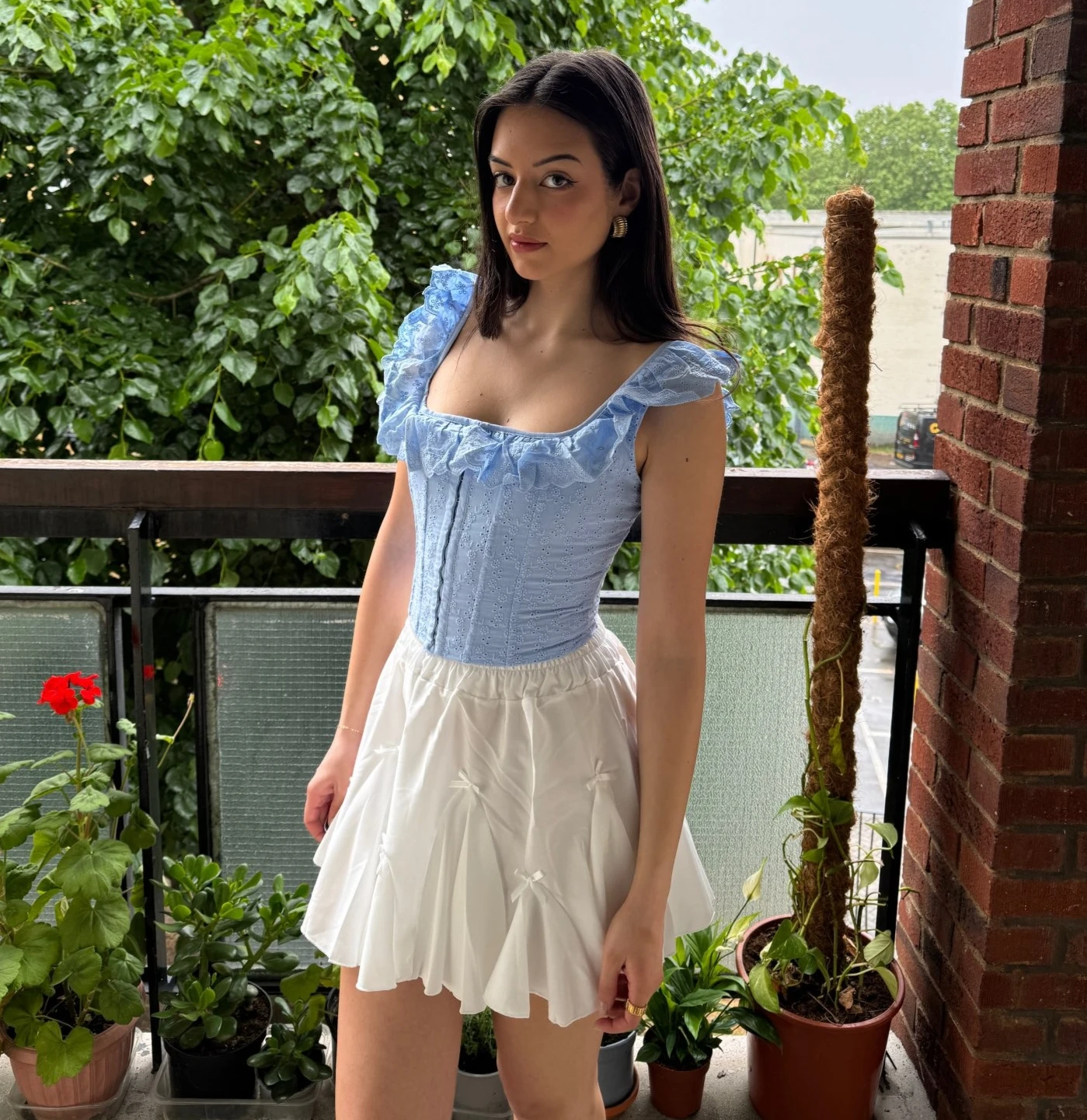 Suninheart Summer White Corset Top Elegant 2025 New Arrivals Short Backless Lace Up Tops Cotton Jacquard Bodycon Tops Women
Suninheart Summer White Corset Top Elegant 2025 New Arrivals Short Backless Lace Up Tops Cotton Jacquard Bodycon Tops Women