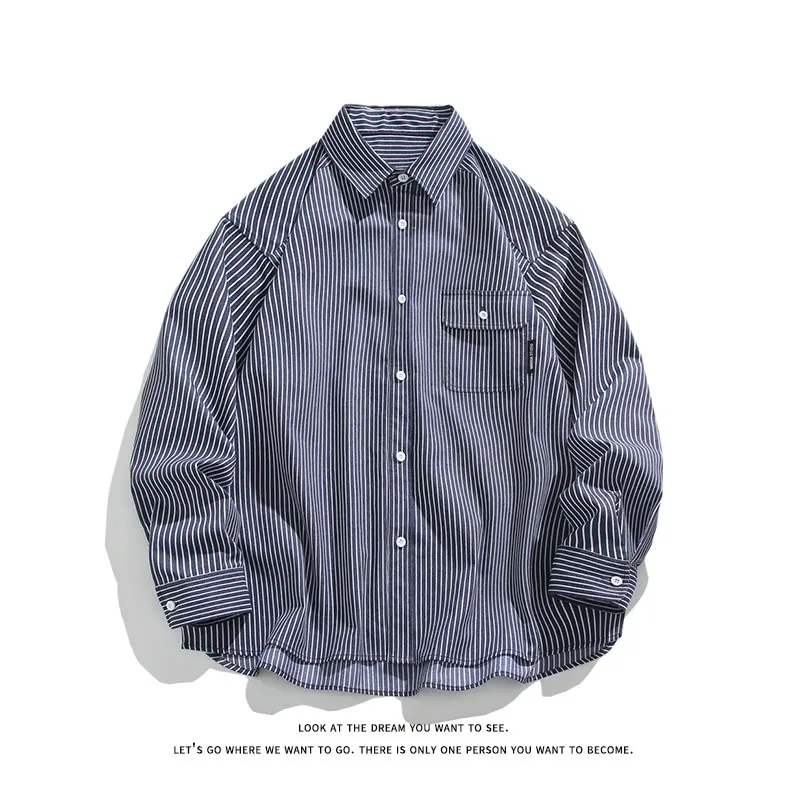 Mens Shirts Spring Vintage Stripe Long Sleeve Shirt Outerwear Mens Clothing Big Size Loose Fit Casual Style Lightweight Durable
Mens Shirts Spring Vintage Stripe Long Sleeve Shirt Outerwear Mens Clothing Big Size Loose Fit Casual Style Lightweight Durable