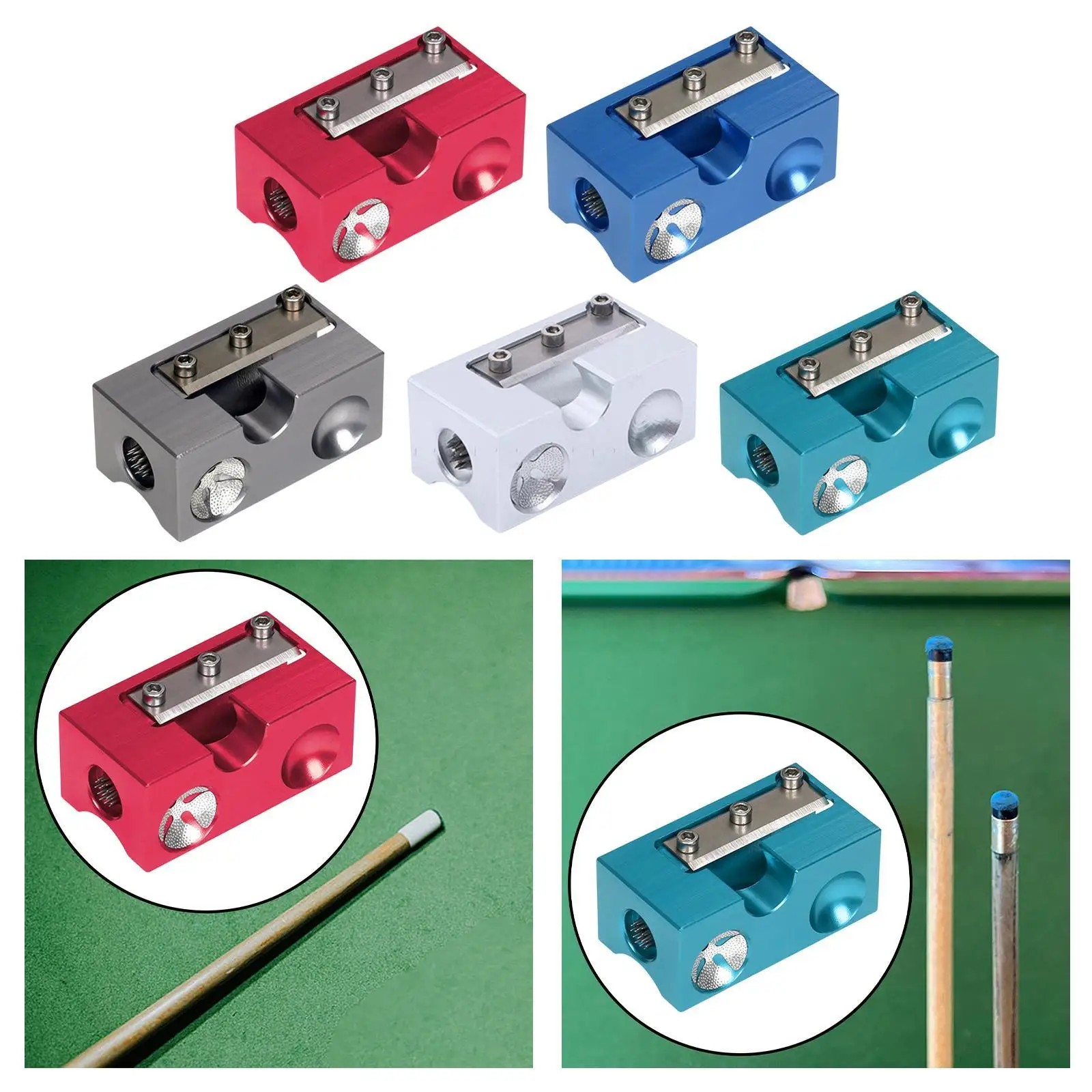 Multifunctional Pool Cue Tip Shaper Trimmer Billiard Stick Accessories Grinder Maintenance Device for Billiards Table
Multifunctional Pool Cue Tip Shaper Trimmer Billiard Stick Accessories Grinder Maintenance Device for Billiards Table