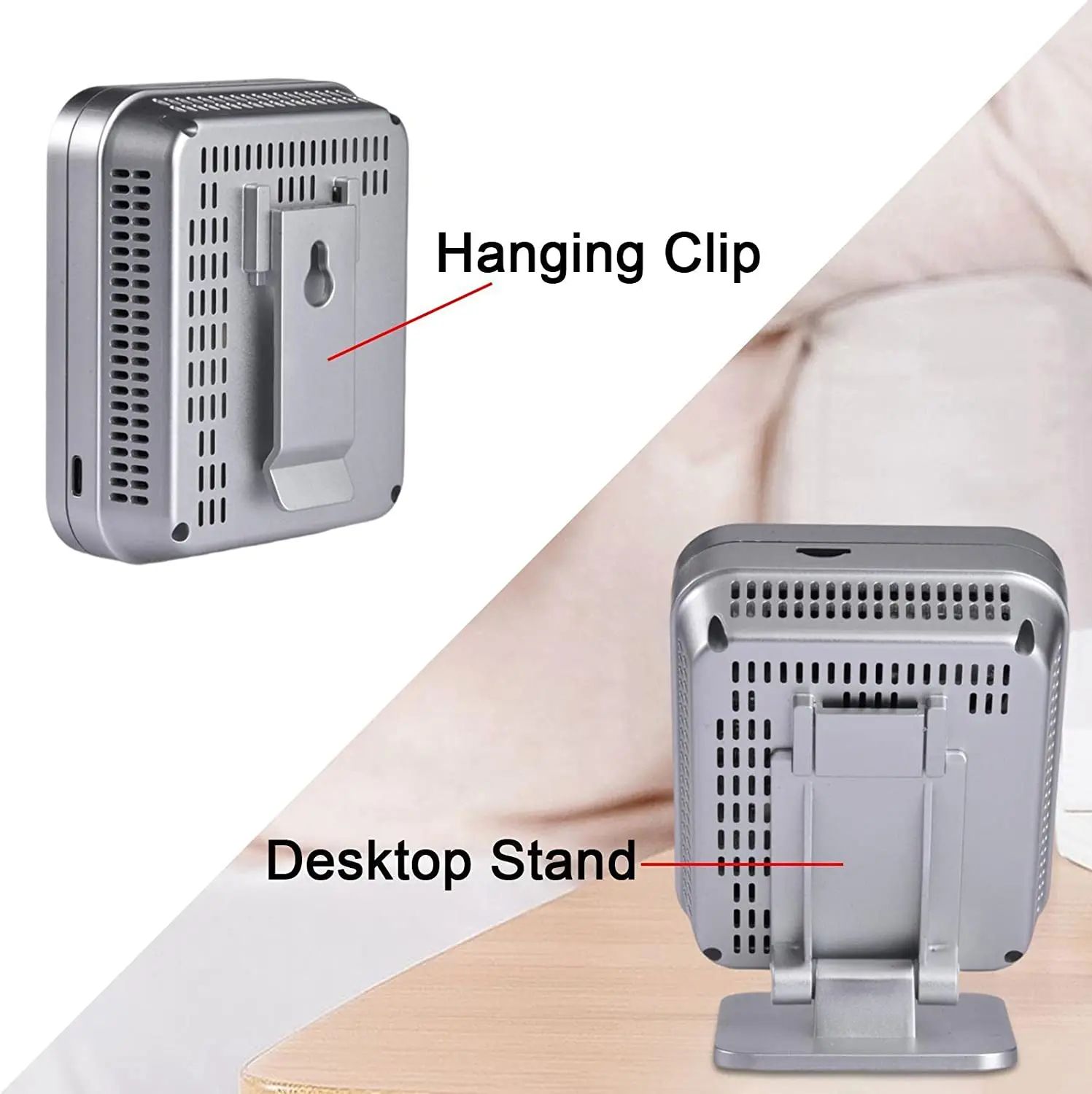 Smart WiFi Real Time PM2.5 Laser Sensor Monitor with Battery Digital Gas Detector for Data Center